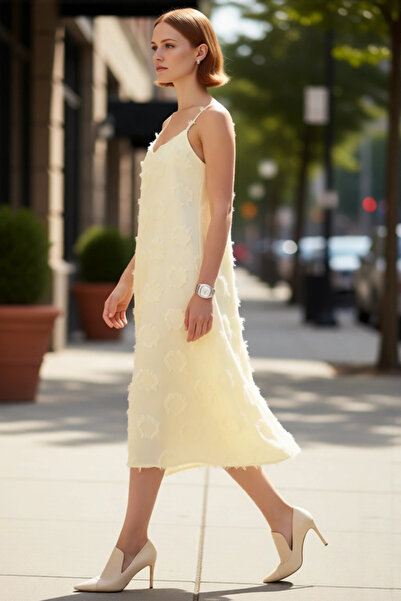 PayBuy Rochie de vară A Line croială pentru femei, cu bretele subțiri, lungim...