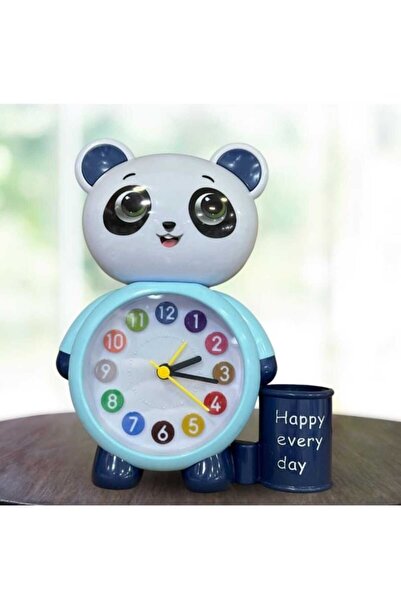 Home Panda Tasarımlı Saat Kalemlik Kızlar ve Erkekler İçin Yatak Odaları ve O...