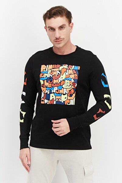 Puma Men Sportswear Fit Training Sweatshirt, Black Combo