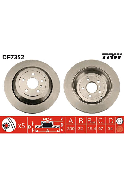 TRW Disc Frana Mercedes-Benz Gl-Class/M-Class/R-Class