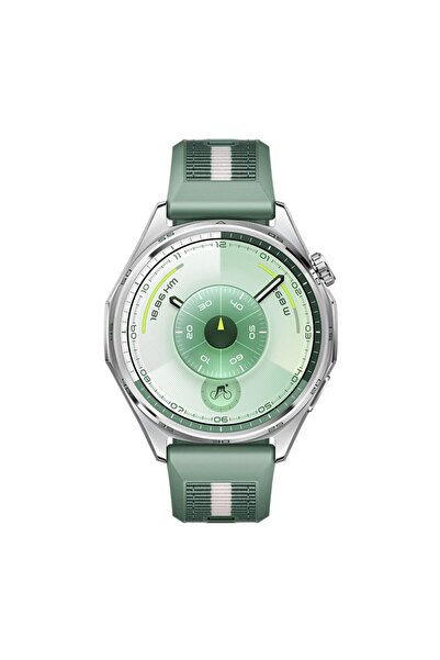 Huawei ساعة GT 6 2025 | 46 مم | سوار أخضر منسوج | شاشة AMOLED