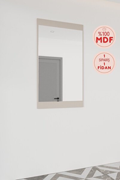 BALNEOM Evora Modül 7 Modern Portmanto Ayna Vestiyer Vizon - Lefkas