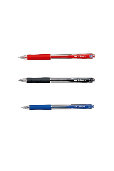 UNİ-BALL UNİBALL LAKNOCK MİCRO ( 0.5 ) MEKANİK TÜKENMEZ KALEM KIRMIZI-SİYAH M...