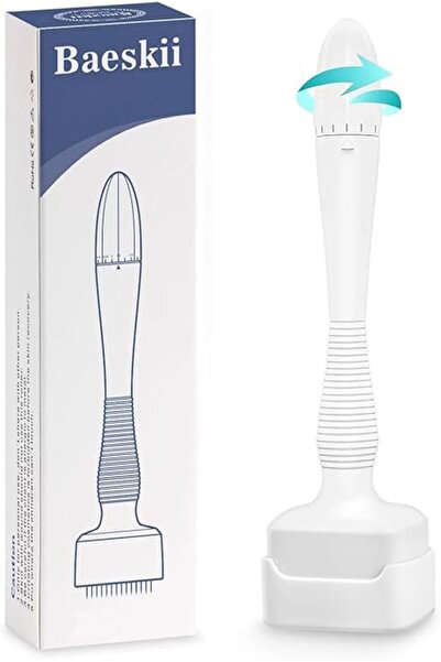 Baeskii أداة Derma Beauty Pen الأصلية - قلم إبر دقيقة قابل للتعديل (أبيض +)