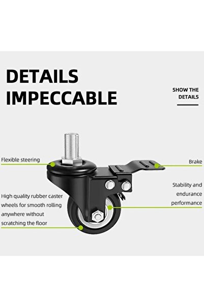 RADIOTRONICS Mobile TV Stand Cart, 32–70" Floor TV Mount, Height Adjustable, Lockable Casters