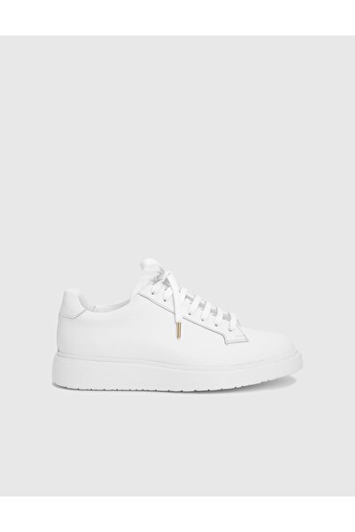 İLVİ Boli Hakiki Deri Beyaz Erkek Spor Ayakkabı