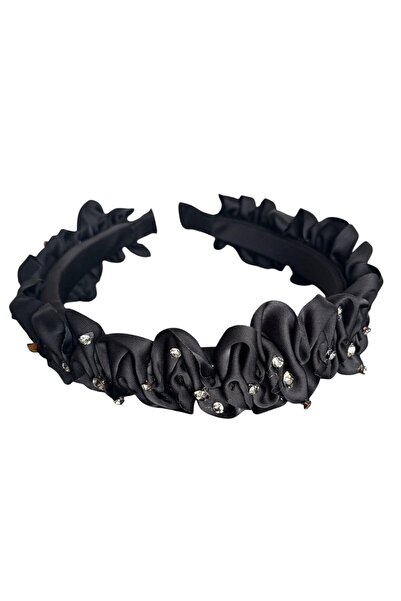 TAKIŞTIR Coroană cu detalii de piatră de culoare neagră