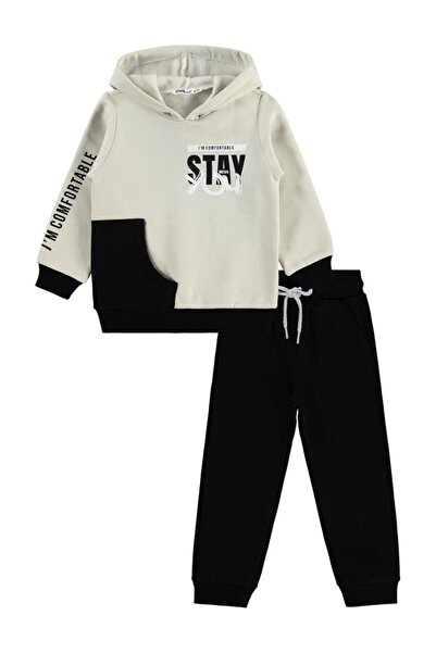 Civil Boys 2-5 Years Old Tracksuit Set - Gray 3-4 Years Old