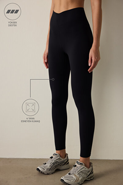 Penti Siyah Yüksek Destek Toparlayıcı Etkili Yüksek Bel Back Lock Tayt