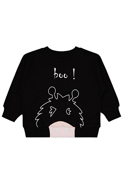 Civil Boys Boo Monster Printed 2-5 Years Old Tracksuit Set - Black 2-3 Years Old