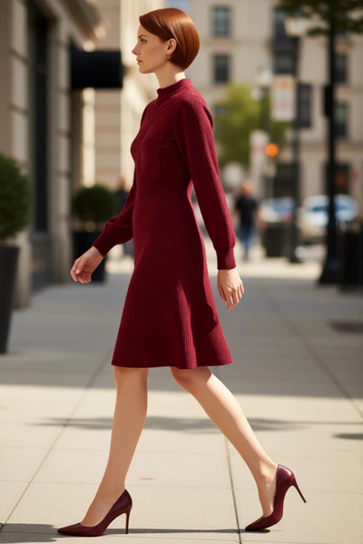 PayBuy Combinații de iarnă în culoarea bej A K croială cu mâneci balon D gule...