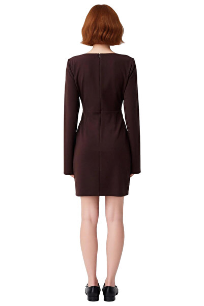 PayBuy Women's Fashion Forward Bodycon Cutout Sweetheart Neckline Long Sleeve Mini Dress for Stylish Cocktail Invitations