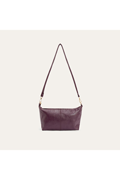 Mudo Women's Shoulder Bag with Crinkle Leather Look