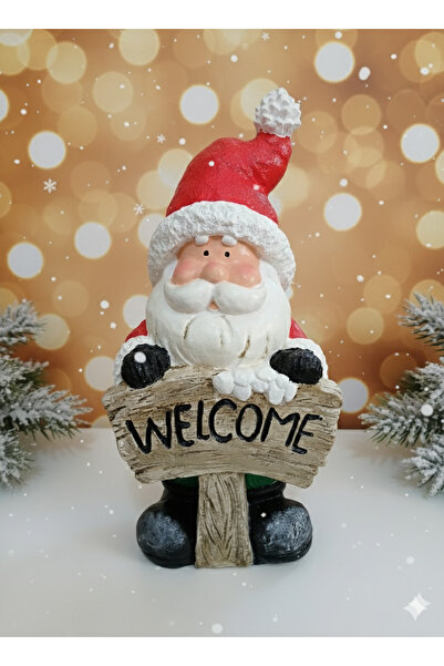 RENKLİMASALTASARIMLAR Noel Baba Heykel, Ev, Bahçe Yılbaşı Dekoratif Biblo , H...