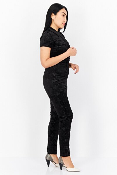 Juicy Couture Women Textured Jumpsuit, Black