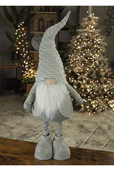 Other Christmas gnome, dwarf, Santa Claus, large, gray