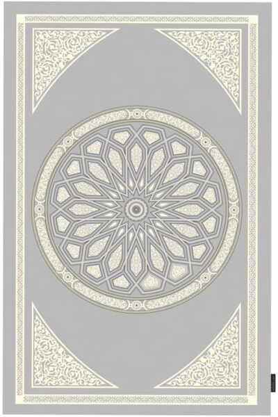 Generic ART MOOD HOME Dome Prayer Rug - Water-Resistant, Pocket Size, Gray, Velvet