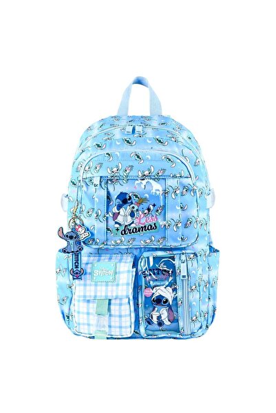 Frocx Stitch Desenli Mavi Okul Çantası OTTO.49300