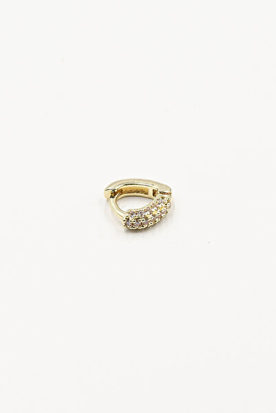 Sose Moda Modern Üçgen Tasarımlı Zirkon Halka Tragus Piercing – Gold | Parlak...