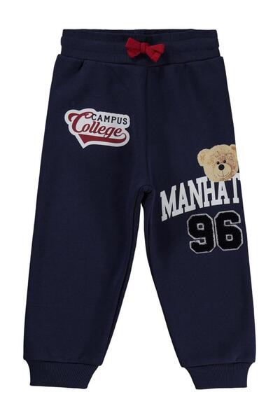 Civil Boys بنطال رياضي من Campus College 96 مطبوع لعمر 2-5 سنوات - أزرق داكن ...