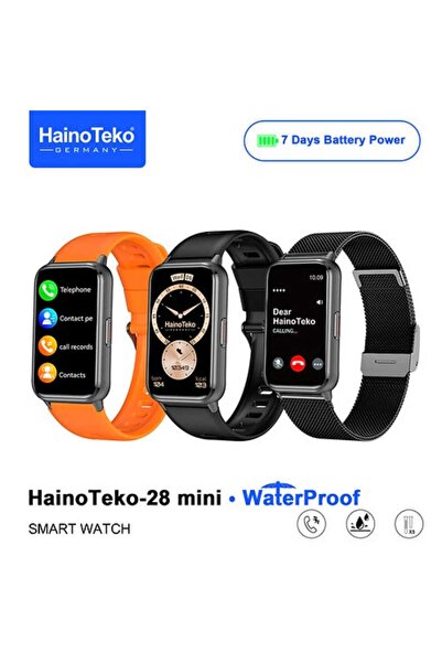 haino teko germany ساعة ذكية بشاشة AMOLED مع 3 أشرطة مقاومة للماء وعمر بطارية...