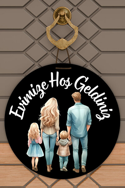 Dormot زخرفة باب عائلية حديثة بطباعة رقمية