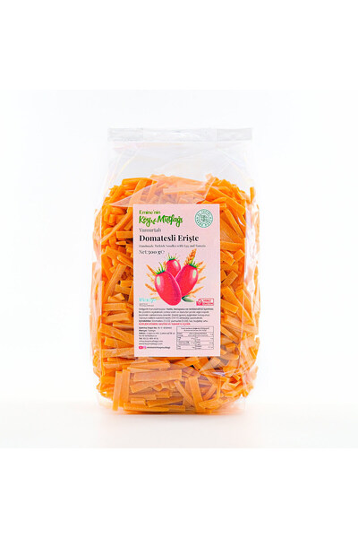 Eminenin Köy Mutfağı Domatesli Erişte - Yumurtalı Sebzeli Katkısız Erişte 500g