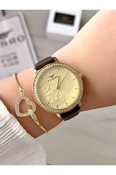 FERRO Women's Wristwatch - Original Product - Bracelet Gift - 3 Atm Waterproof