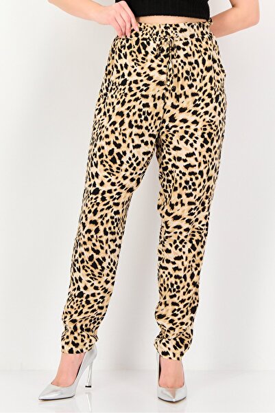 DOROTHY PERKINS Women Regular Fit Animal Print Straight Pants, Multicolor