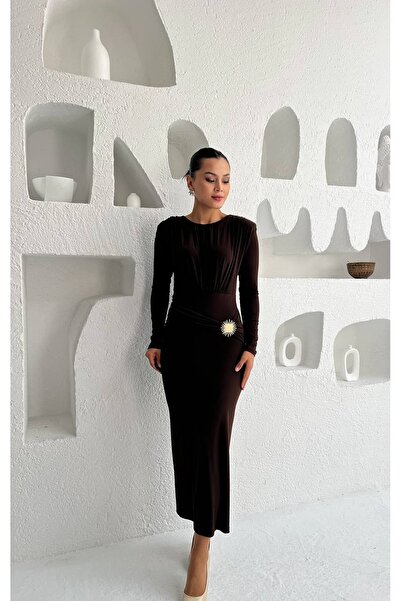 MY GRS Sandy Fabric Dress with Sea Shell Buckle