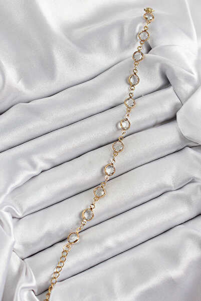 Skygo Brass Gold Color Zircon Stone Women's Bracelet - Tj-Bb7050