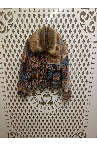 Flora İtalyan Yakası Kürklü Kaban