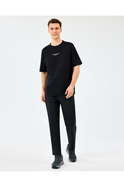 SKECHERS M graphic tee reflect logo Oversized t-shirt men's black t-shirt s231094-3817