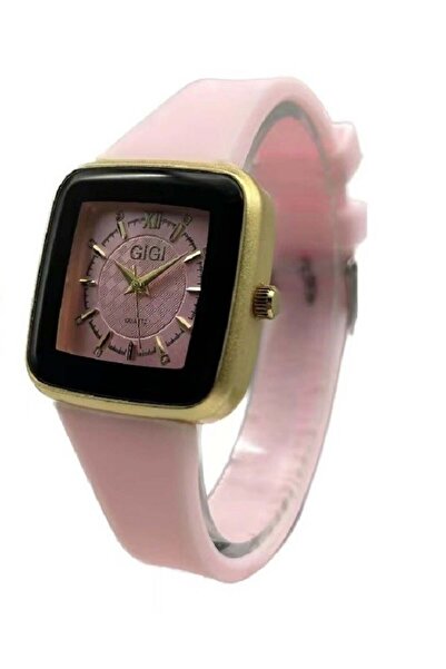 Gigi Analog Watch With Pink Leather Strap