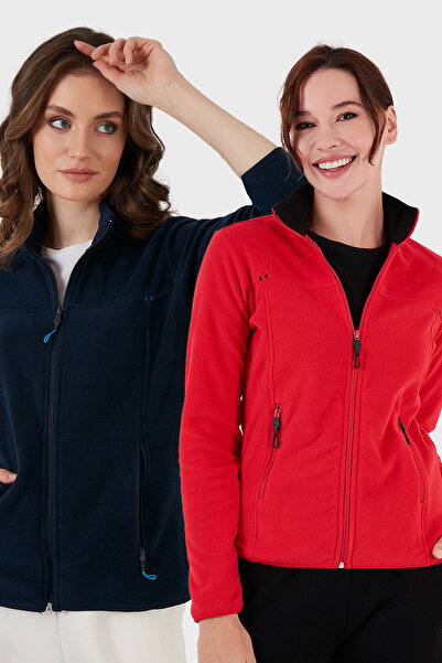 Lela Слім-фіт, не кошлатиться, з блискавкою та кишенями, 2-пакетний светр з флісу POLAR 590