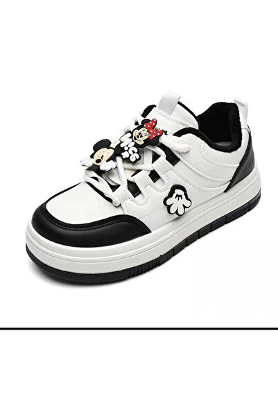 1way Stylish black and white sports shoes for girls