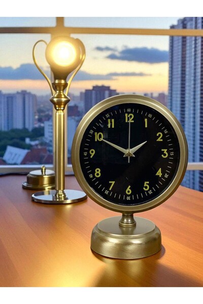 ZENTİME Vintage Craft 25x20 Eskitme Metal Masa Saati