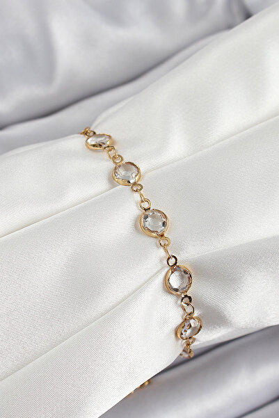 Skygo Brass Gold Color Zircon Stone Women's Bracelet - Tj-Bb7050