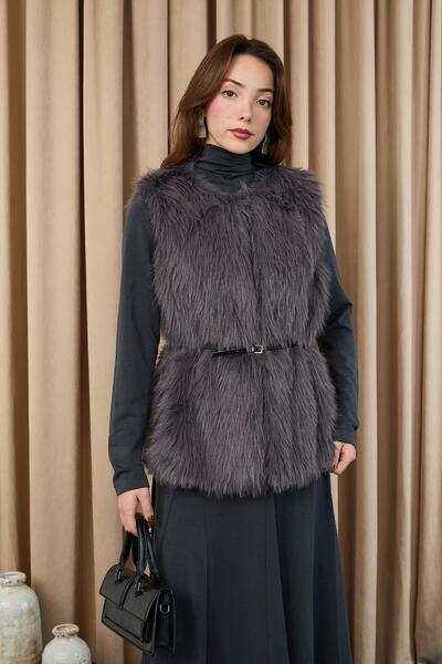 Soul Women's Vest Fur 32408Ylk - Antracite