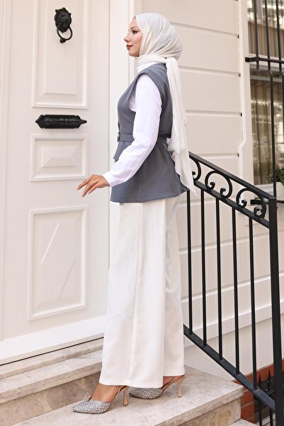 Missvalle Γκρι Βαθύ Υπέροχο Γιλέκο 19254