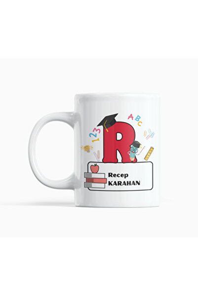 Nino Store Special Design Gift B Printed Mug for Teachers Starting with the Letter R