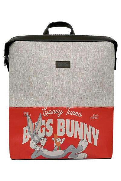 Dogo Унисекс веганска сива раница - Warner Bros Bugs Bunny Red Hot Bunny Design