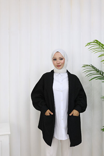 MİSS M.A.T FASHİON Booklet Fabric Standard Size Casual Pocket Cardigan