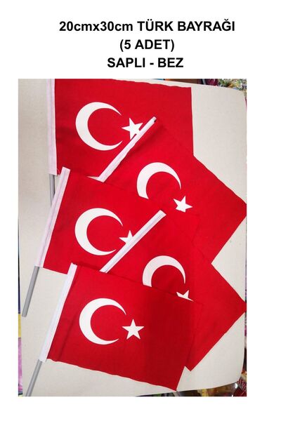 Ormi 20x30 Saplı Kumaş Türk Bayrağı Milli Bayramlar, Etkinlikler, Törenler iç...