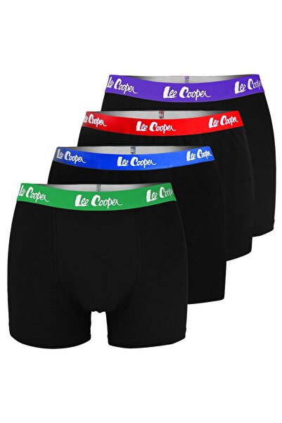 Lee Cooper Men’s Boxer Shorts, Cotton, Set of 4
