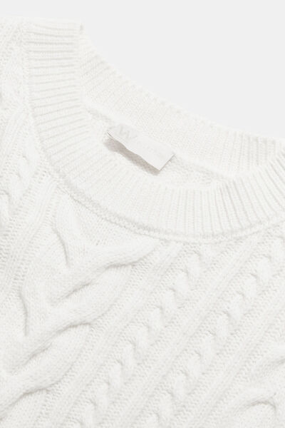 W Collection EKRU ÖRGÜ DESEN TRİKO