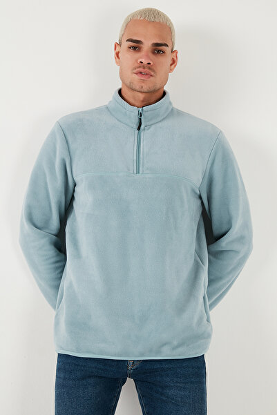 Buratti Regular Fit Anti-Pilling Χωρίς Πυκνώματα ψηλός λαιμός επένδυση fleece Πακέτο με 2 Ανδρικά Φλις POLAR 58