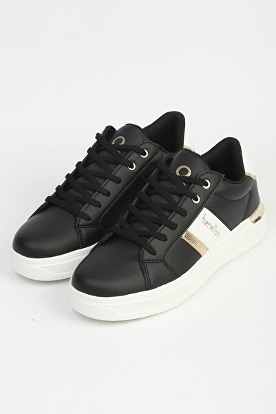 Benetton Women's Black and White Sports Shoes Imported Bni-12074