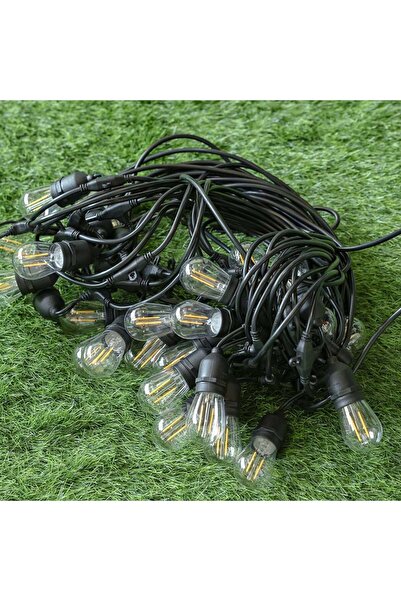 Danube Home Outdoor Stringlight 15M 24L Led With Solar|Outdoor Light|Lantern Lamp|Farmhouse Porch Light 150 cm