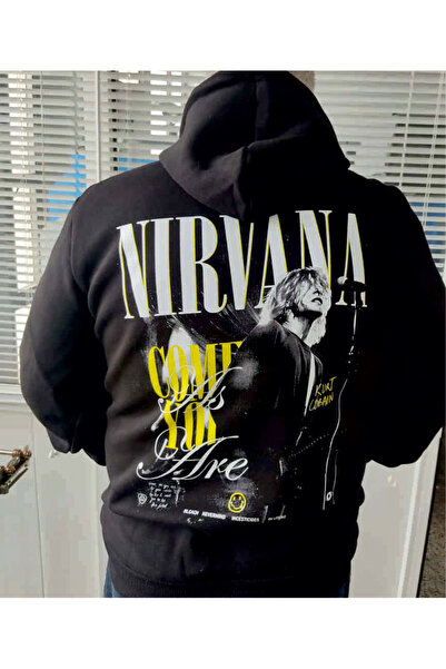 dsnstory Sweatshirt ,Hodie Nirvana baskılı